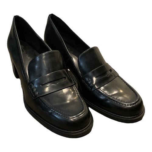 Pre-owned Massimo Dutti Leather Heels In Black