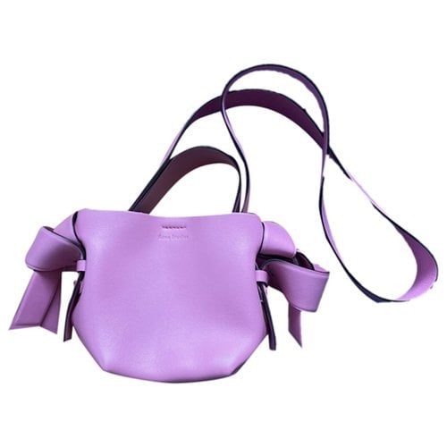 Pre-owned Acne Studios Musubi Leather Handbag In Pink