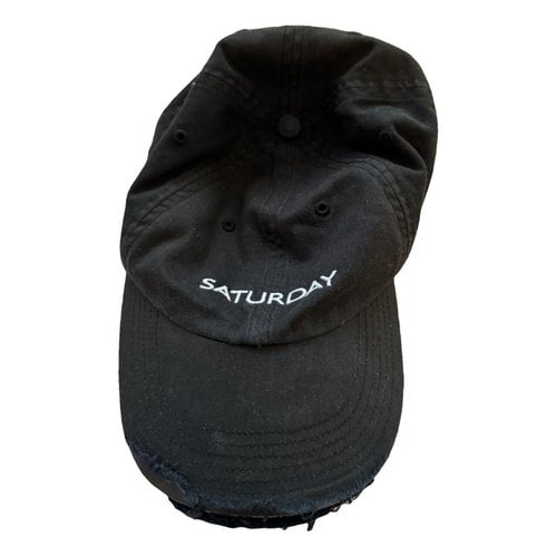 Pre-owned Vetements Cloth Hat In Black