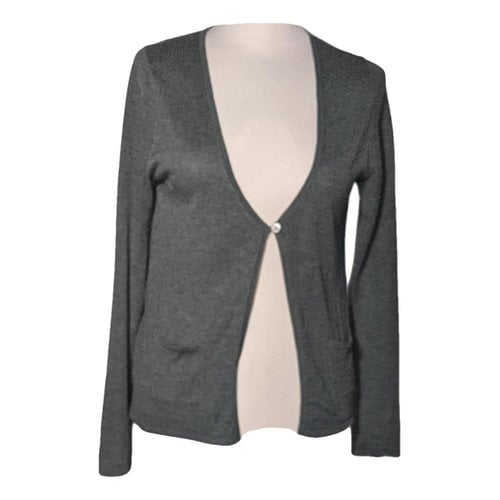 Pre-owned Zadig & Voltaire Leather Cardigan In Grey