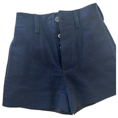 Pre-owned Prada Wool Shorts In Blue