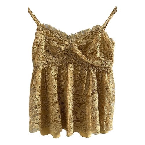 Pre-owned Dolce & Gabbana Lace Blouse In Gold