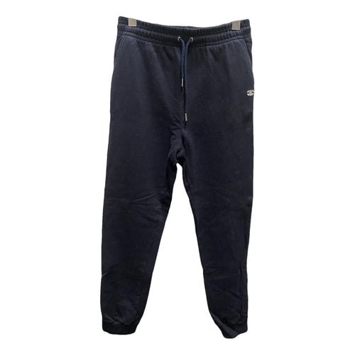 Pre-owned Celine Cashmere Trousers In Blue