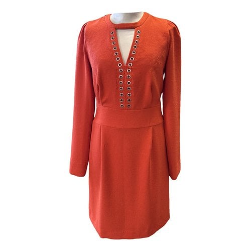 Pre-owned Ikks Mini Dress In Orange