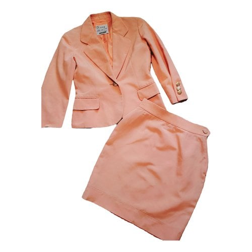 Pre-owned Moschino Cheap And Chic Skirt Suit In Orange