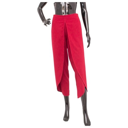 Pre-owned Rodebjer Trousers In Red