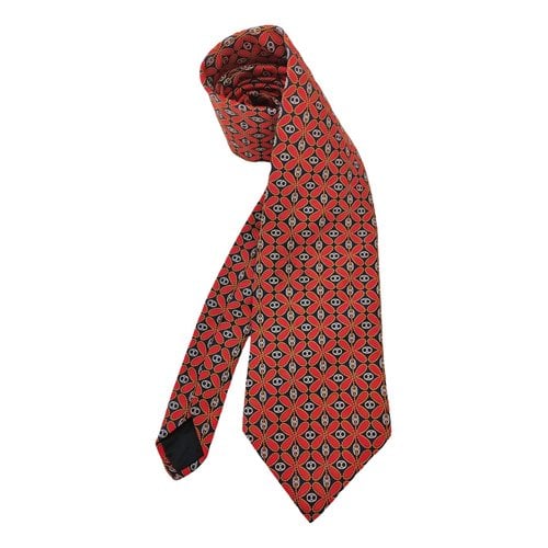 Pre-owned Brooks Brothers Silk Tie In Red