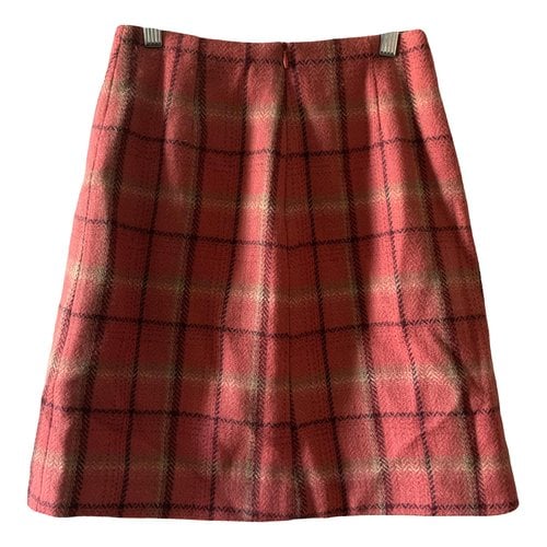 Pre-owned Tara Jarmon Wool Mini Skirt In Multicolour