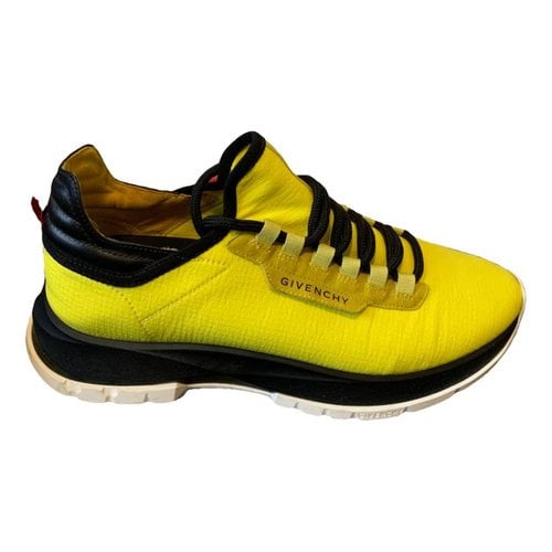 Pre-owned Givenchy Low Trainers In Yellow