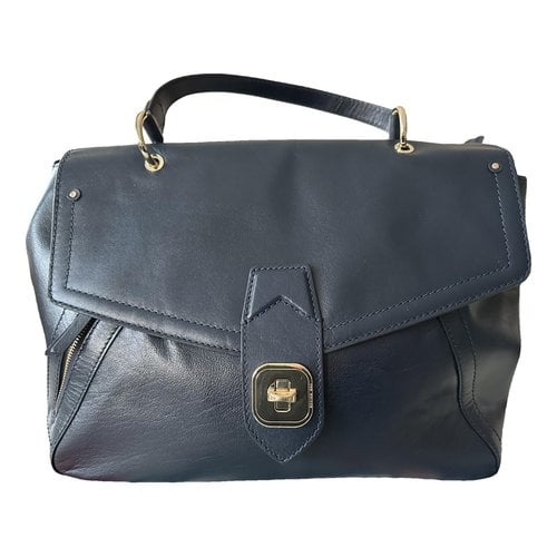 Pre-owned The Bridge Leather Handbag In Blue