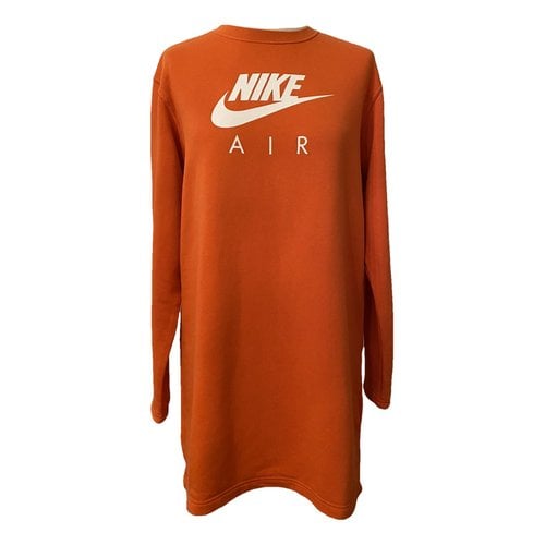 Pre-owned Nike Mini Dress In Orange