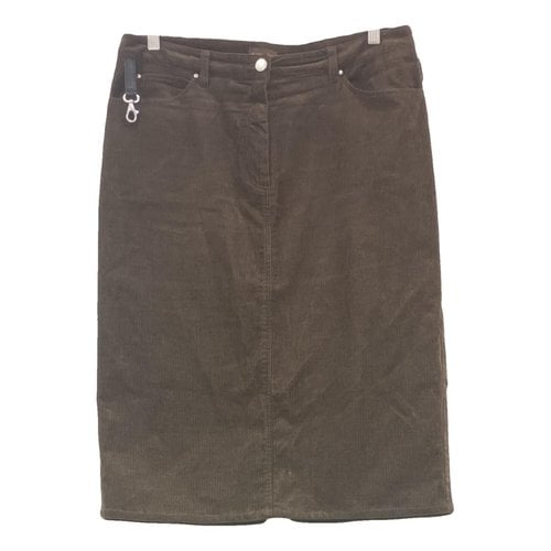 Pre-owned Moncler Mid-length Skirt In Brown