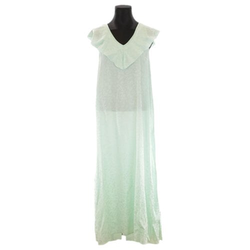 Pre-owned Zadig & Voltaire Silk Maxi Dress In Green