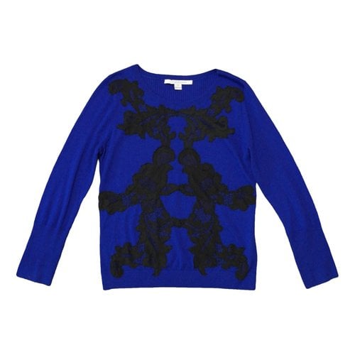 Pre-owned Diane Von Furstenberg Wool Jumper In Blue