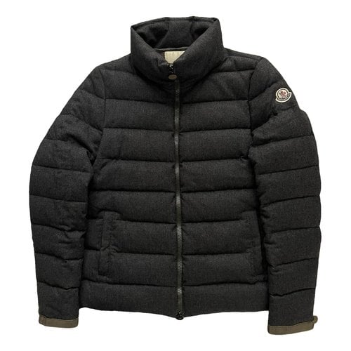 Pre-owned Moncler Classic Wool Jacket In Grey