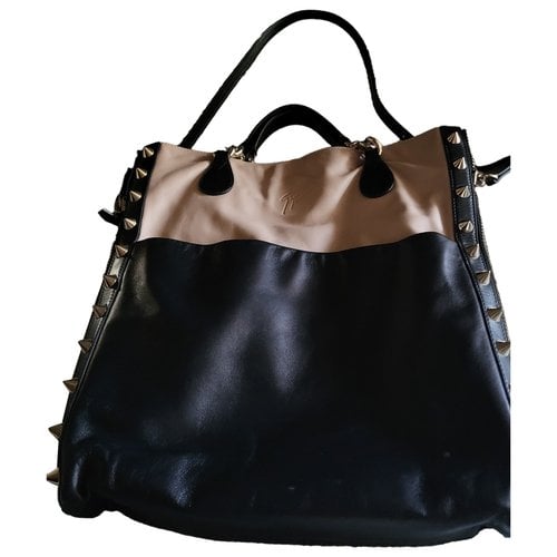 Pre-owned Giuseppe Zanotti Leather Handbag In Black