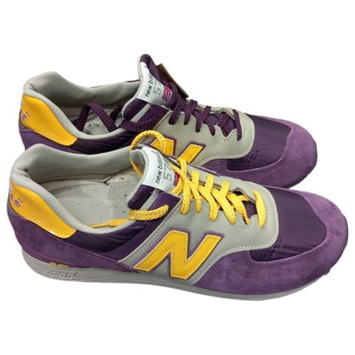 Pre-owned New Balance Low Trainers In Purple