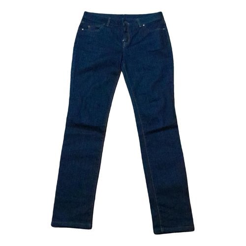 Pre-owned Alexander Mcqueen Slim Jeans In Blue