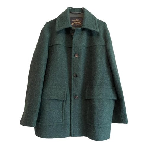 Pre-owned Vivienne Westwood Anglomania Wool Coat In Green