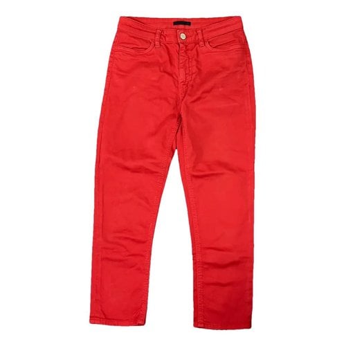 Pre-owned Prada Short Jeans In Red