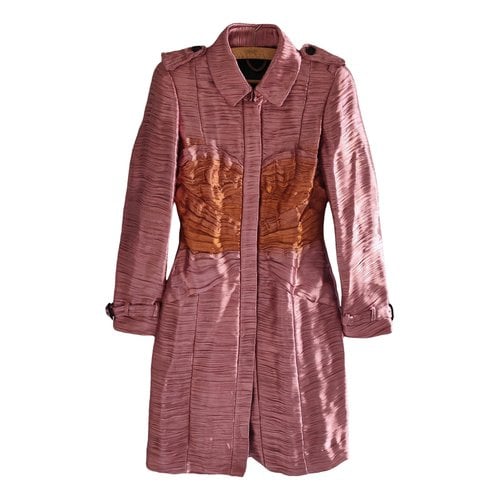 Pre-owned Burberry Coat In Pink