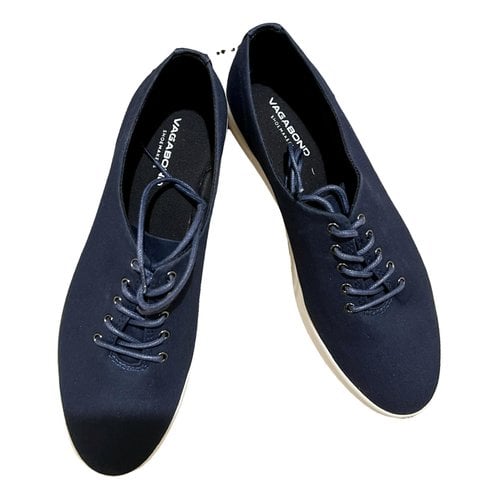 Pre-owned Vagabond Cloth Trainers In Navy