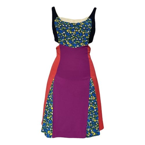 Pre-owned Versace Mini Dress In Multicolour