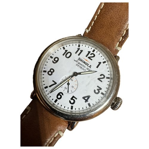 Pre-owned Shinola Watch In White