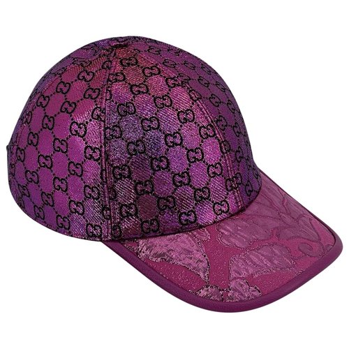 Pre-owned Gucci Beret In Pink