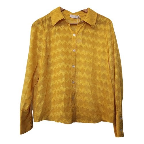 Pre-owned Ramy Brook Shirt In Gold