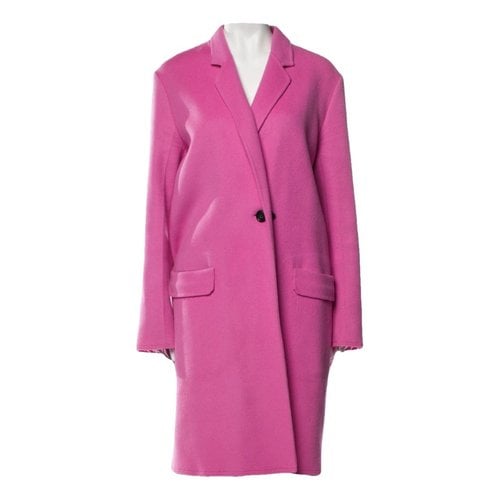 Pre-owned Helmut Lang Cashmere Coat In Pink