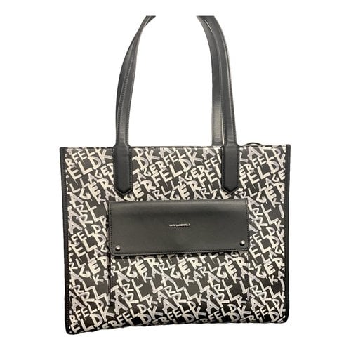 Pre-owned Karl Lagerfeld Leather Tote In Multicolour