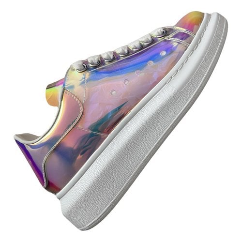 Pre-owned Alexander Mcqueen Oversize Leather Trainers In Multicolour