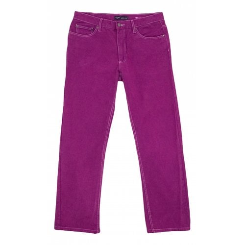 Pre-owned Arizona Love Straight Pants In Purple