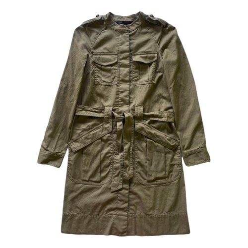 Pre-owned Marc By Marc Jacobs Trench Coat In Green