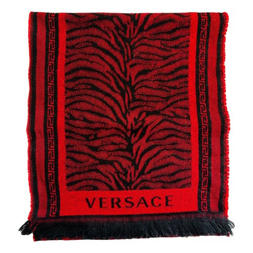 Pre-owned Versace Scarf In Black