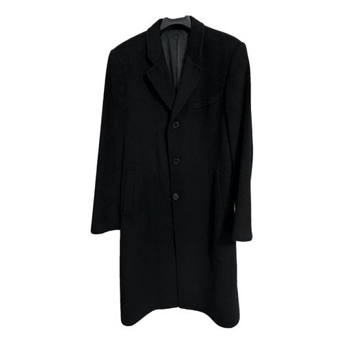Pre-owned Emporio Armani Wool Coat In Black