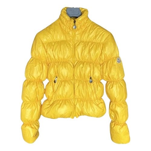 Pre-owned Moncler Puffer In Yellow