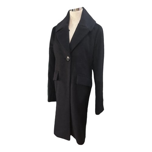 Pre-owned Helmut Lang Wool Coat In Black