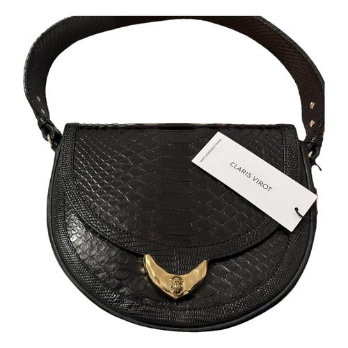 Pre-owned Claris Virot Leather Handbag In Black