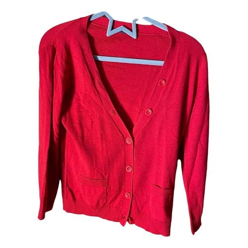 Pre-owned Closed Cashmere Cardigan In Red