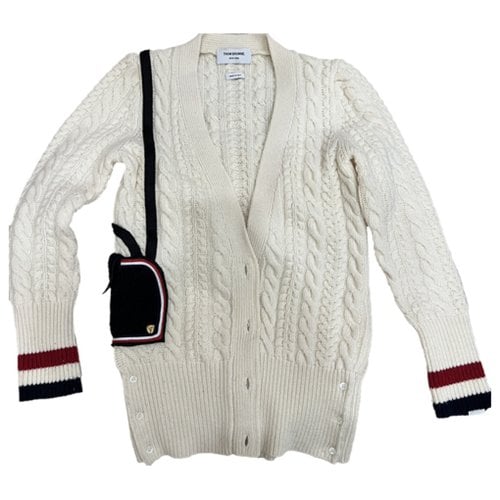 Pre-owned Thom Browne Wool Knitwear In White