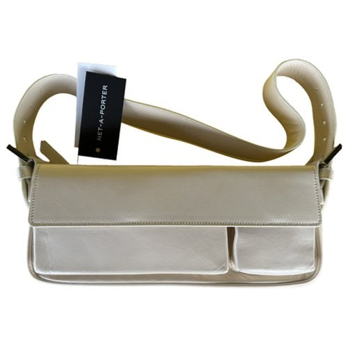 Pre-owned By Far Leather Handbag In White