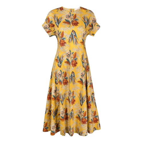 Pre-owned Ulla Johnson Maxi Dress In Yellow