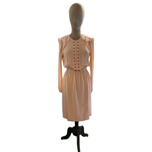Pre-owned Hoss Intropia Silk Mid-length Dress In Pink