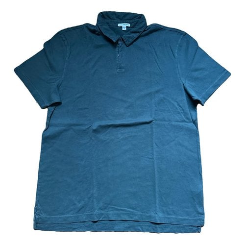 Pre-owned James Perse Polo Shirt In Green