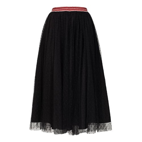 Pre-owned Valentino Maxi Skirt In Black