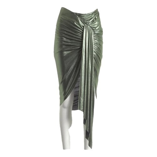 Pre-owned Alexandre Vauthier Mid-length Skirt In Green