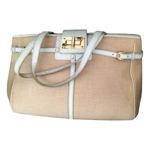 Pre-owned Lauren Ralph Lauren Handbag In Beige