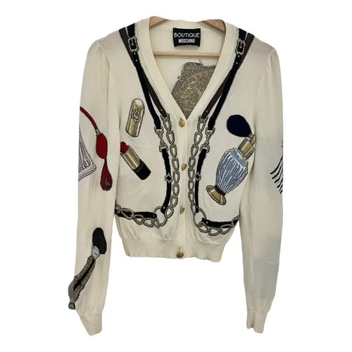 Pre-owned Moschino Cardigan In Beige